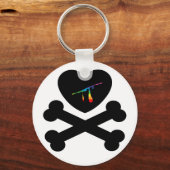心臓と骨 キーホルダー (正面)