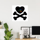 心臓と骨 ポスター (ホームオフィス)