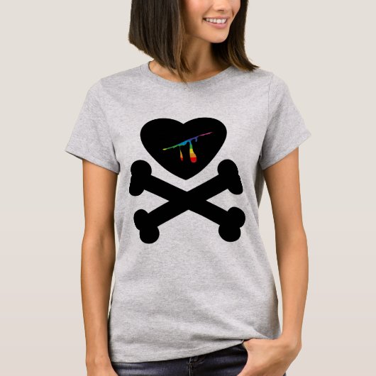 心臓と骨 Tシャツ (正面)