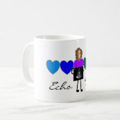 心臓エコーの技術者のユニークなギフト コーヒーマグカップ (正面左)