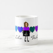 心臓エコーの技術者のユニークなギフト コーヒーマグカップ (中央)