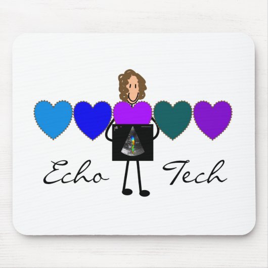 心臓エコーの技術者のユニークなギフト マウスパッド (正面)