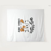 心臓クルーおもしろいブー幽霊カボチャ タペストリー (正面(横))