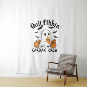 心臓クルーおもしろいブー幽霊カボチャ タペストリー (インサイチュ)