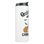 心臓クルーおもしろいブー幽霊カボチャ タンブラー (回転左)