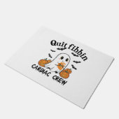 心臓クルーおもしろいブー幽霊カボチャ ドアマット (アングル)