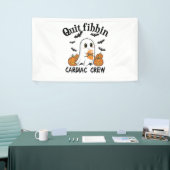 心臓クルーおもしろいブー幽霊カボチャ 横断幕 (トレードショー)