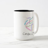 心臓クルー解剖学的ハートマグ ツートーンマグカップ (正面右)