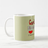 心臓ナースのギフト コーヒーマグカップ (左)
