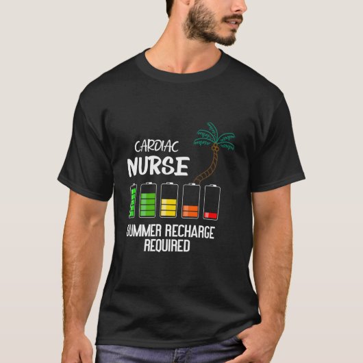 心臓ナースの夏休みリフレッシュ Tシャツ (正面)