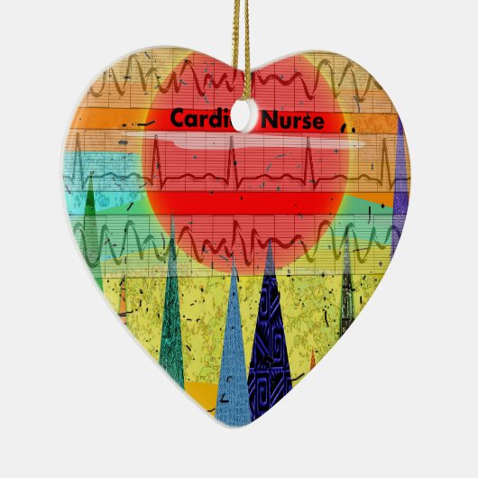 心臓ナースの魔法の森林 セラミックオーナメント (右)