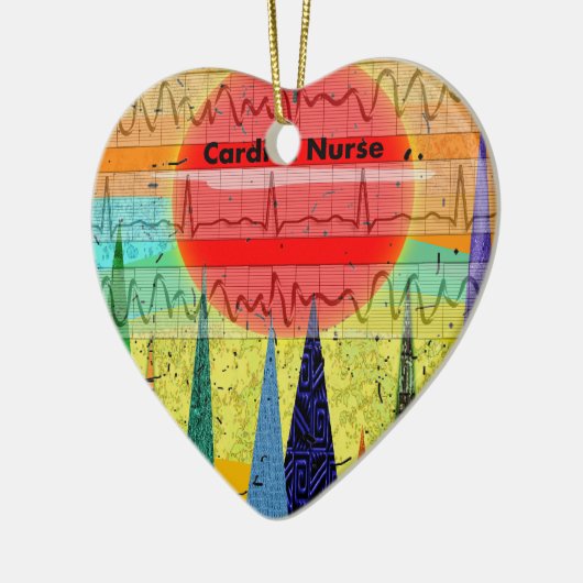 心臓ナースの魔法の森林 セラミックオーナメント (左)