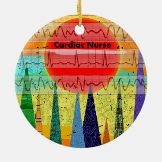 心臓ナースの魔法の森林 セラミックオーナメント (裏面)