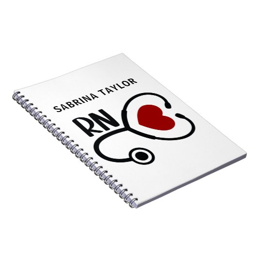 心臓ナースハート聴診器RN ノートブック (右側)