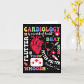 心臓ナース心臓学はバレンティンハートの働き カード (黄色い花)