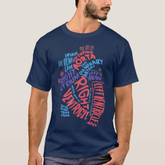 心臓ナース解剖学的ハート心臓学ギフト Tシャツ