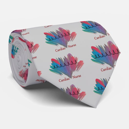 心臓ナースQRSデザイン ネクタイ (ロール)