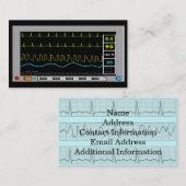 心臓モニターの名刺 名刺 (正面/裏面)