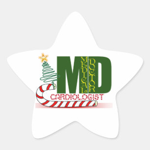 心臓医ハートドクタークリスマメリース 星シール