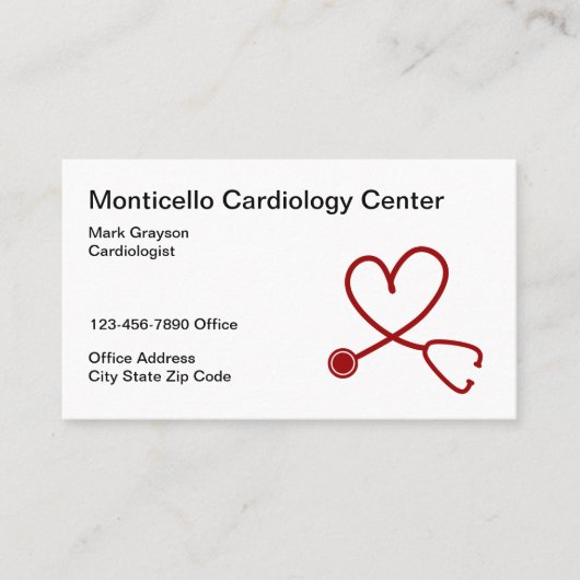 心臓医心臓病センター 名刺 (正面)