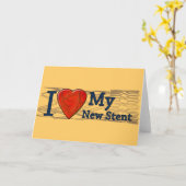 心臓回復の贈り物 |ステントTシャツ カード (黄色い花)