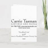 心臓地帯猫 カード (裏面)