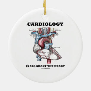 心臓学はハートについて完全にあります(解剖) セラミックオーナメント