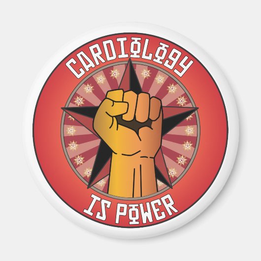 心臓学は力 マグネット (正面)