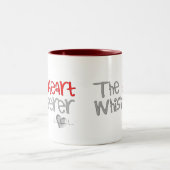 心臓学医のギフト"ハートの囁くもの" ツートーンマグカップ (中央)