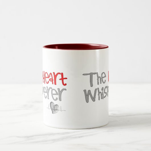 心臓学医のギフト"ハートの囁くもの" ツートーンマグカップ (中央)