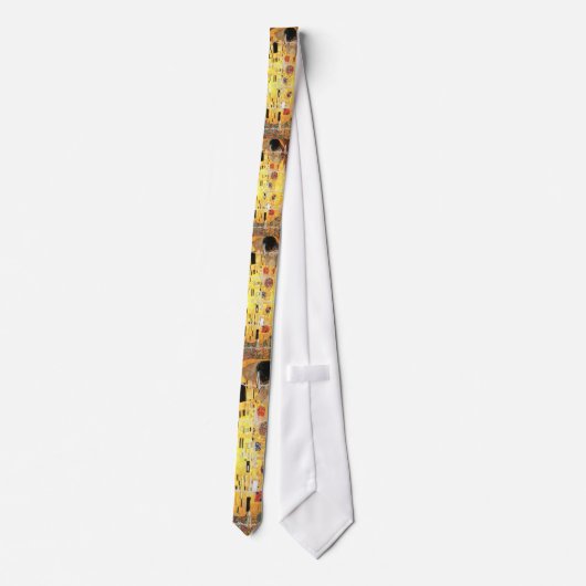 心臓学医のタイのグスタフのクリムト"キス" ネクタイ (裏面)