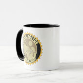 心臓学医のロゴ-ハートの医者 マグカップ (正面左)