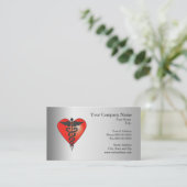 心臓学医の名刺 名刺 (スタンド正面)