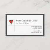 心臓学医の名刺 名刺 (正面)