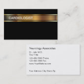 心臓学医の名刺 名刺 (正面/裏面)