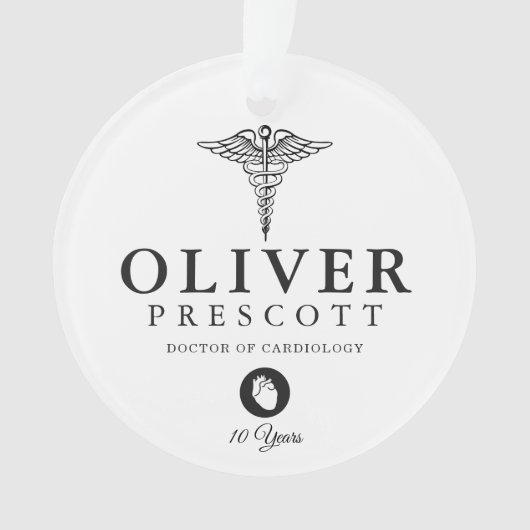 心臓学医の専門の卒業|の退職 オーナメント (正面)