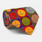 心臓学医の芸術のタイQRSのポップアート ネクタイ (ロール)