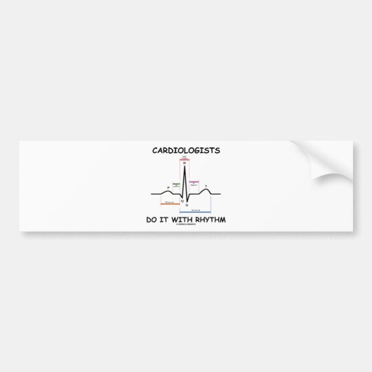心臓学医はしますリズム(ECG/EKG)とのそれを バンパーステッカー (正面)