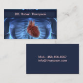 心臓学医/心臓学/Cardiosurgeonsカード 名刺 (正面/裏面)