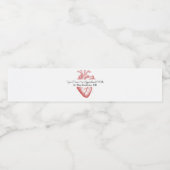 心臓学又は心臓専門医 ペットボトルラベル (シングルラベル)