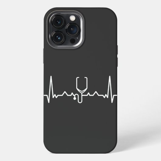 心臓専門医と心電図 iPhoneケース (裏面)