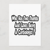 心臓専門医のジョーク… 2つの親指 ポストカード (正面)