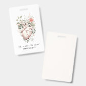 心臓専門医の医師 バッジ (正面＆裏面)