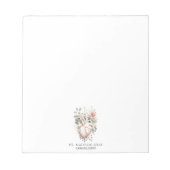 心臓専門医の解剖学的ハート ノートパッド (正面)