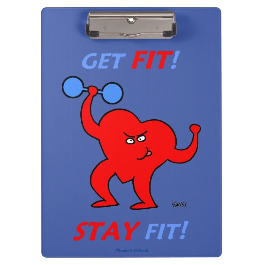 心臓専門医または心臓科ナース パーソナライズされた クリップボード (正面)