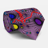 心臓専門医タイ、美しいQRSデザイン ネクタイ (ロール)