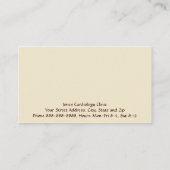 心臓専門医名刺 名刺 (裏面)