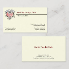 心臓専門医 ドクター 医療 シンボル ビジネス カード