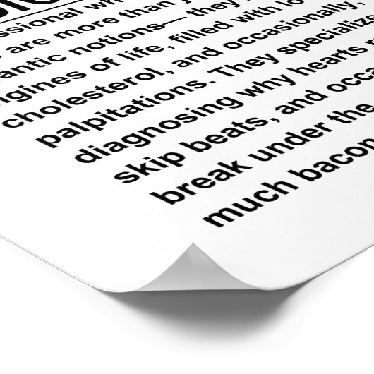 心臓専門医 ポスター (角)