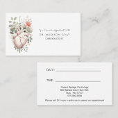 心臓専門医 予約カード (正面/裏面)